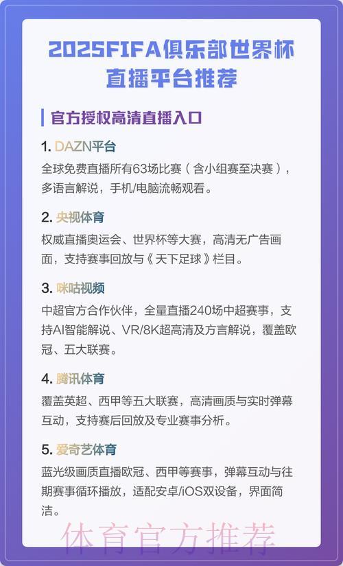 全球世界杯赛事手机直播平台汇总 全球世界杯赛事手机直播平台汇总